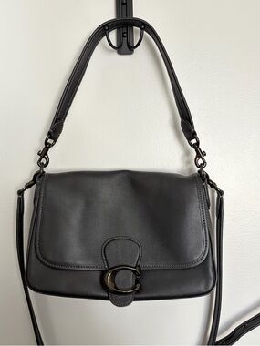 Coach Soft Tabby Shoulder Bag - black/gunmetal